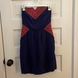 Strapless Dress UO With Pockets